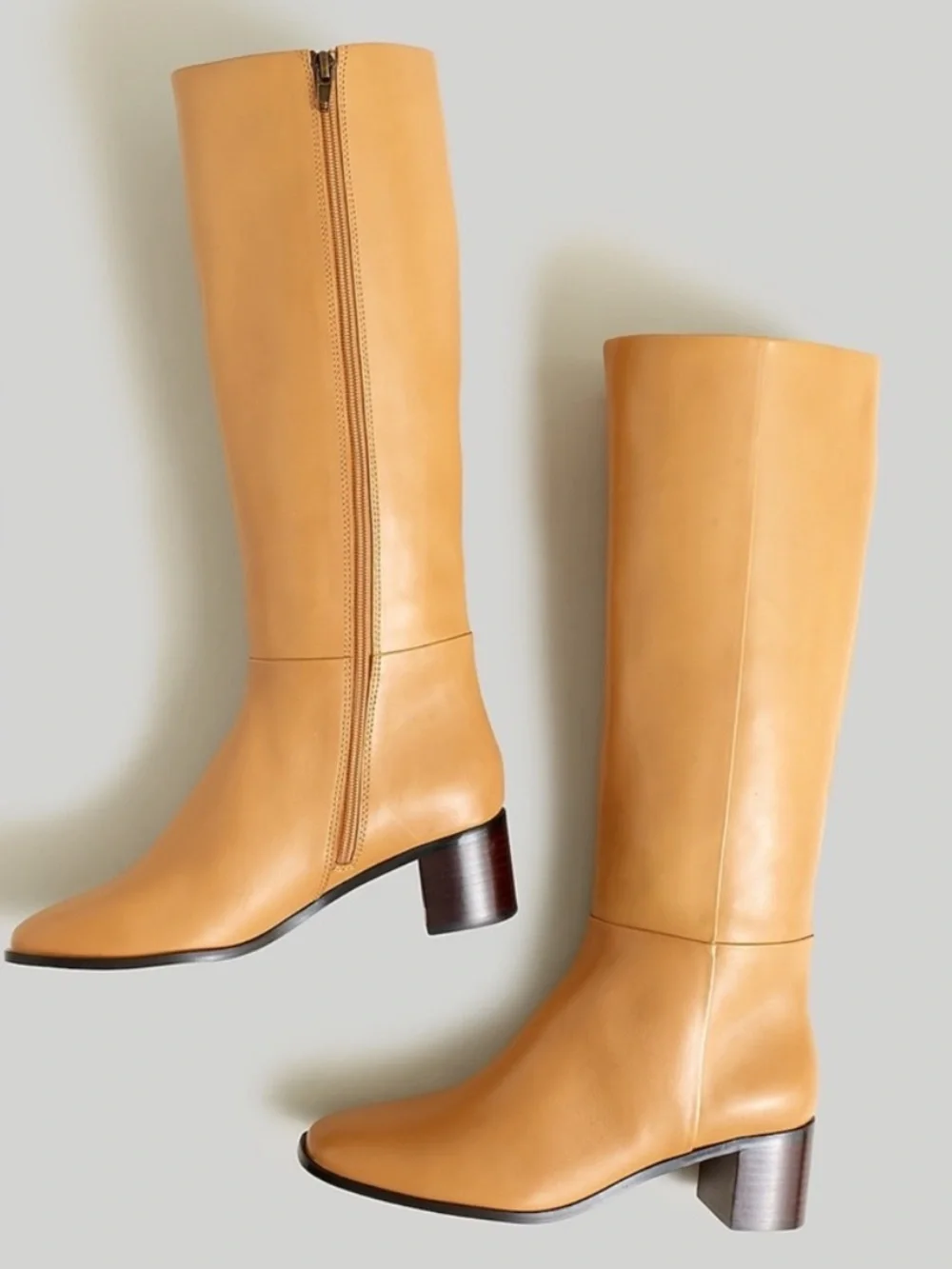 Madewell Monterey Knee-High Leather Boots 8.5 “Frye Campus Dupe”
